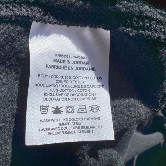 Nike Black Cotton Hoodie Size M Athletic Athleisure Outdoor Warm Cozy Sweatshirt - Picture 7 of 7